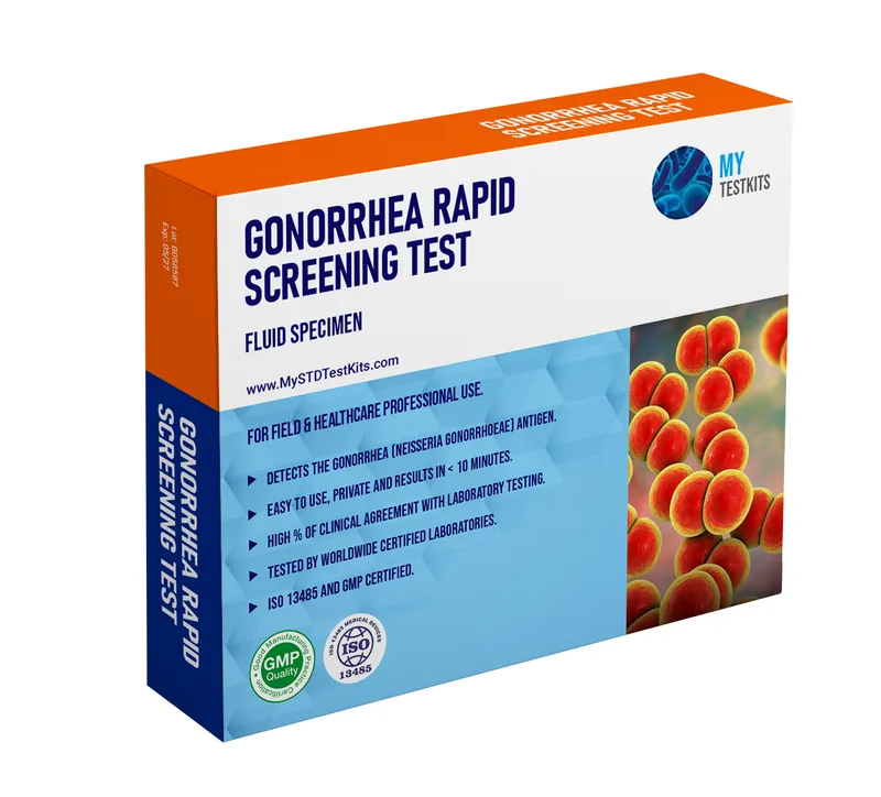 Gonorrhea Rapid Screening Test Kit box