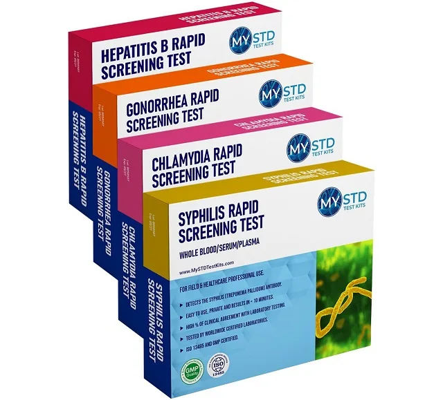 Multi-STD 4-in-1 Rapid Screening Pack box